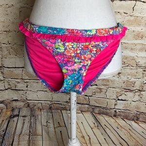 Victoria secret swim bottom pink multi